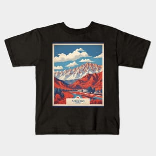 Colorado United States of America Tourism Vintage Poster Kids T-Shirt